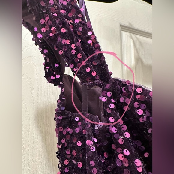 Dark purple prom dress - Picture 3 of 7